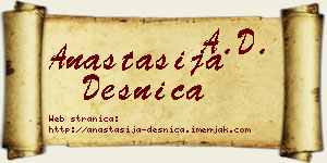 Anastasija Desnica vizit kartica